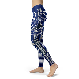 Cool Air Lighten Attractive Kind Vancouver Canucks Leggings