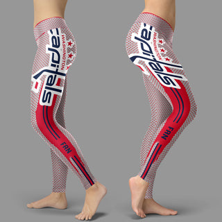Charming Lovely Little Dots Along Body Washington Capitals Leggings