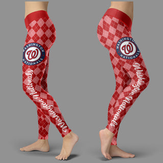 Cosy Seamless Border Wonderful Washington Nationals Leggings