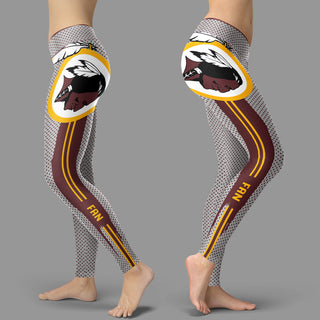 Charming Lovely Little Dots Along Body Washington Redskins Leggings