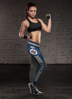 Fashion Gorgeous Fitting Fabulous Winnipeg Jets Leggings