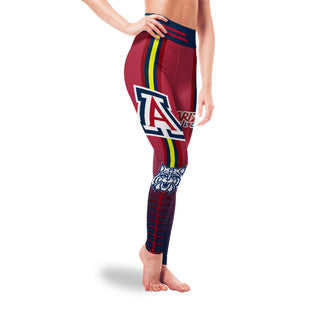 Twins Logo Arizona Wildcats Leggings For Fans