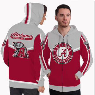 Fashion Gorgeous Fitting Alabama Crimson Tide Zip Hoodie