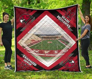 Pro Miami RedHawks Stadium Quilt For Fan