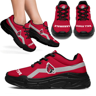 Edition Chunky Sneakers With Line Ball State Cardinals Shoes
