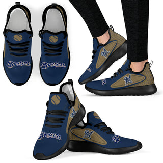 Legend React Milwaukee Brewers Mesh Knit Sneakers