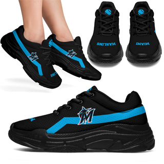 Edition Chunky Sneakers With Line Miami Marlins Shoes