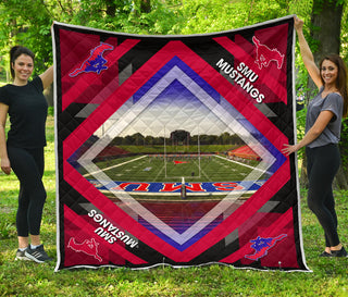 Pro SMU Mustangs Stadium Quilt For Fan