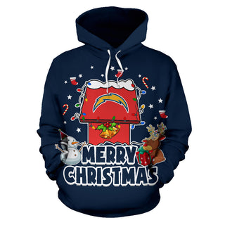 Funny Merry Christmas Los Angeles Chargers Hoodie 2019