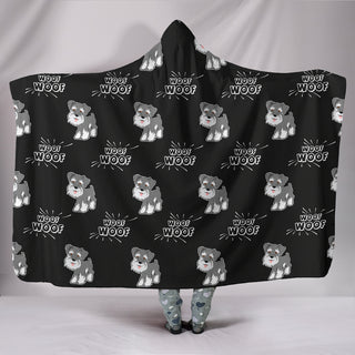 Schnauzer Hooded Blankets