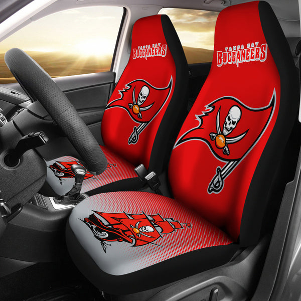 Tampa Bay Buccaneers Car Seat Covers Set Truck 5 Seater Front Rear  Protectors