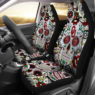 Party Skull Oklahoma Sooners Car Seat Covers