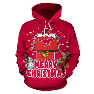 Funny Merry Christmas SMU Mustangs Hoodie 2019