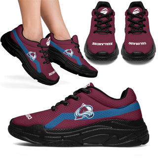 Edition Chunky Sneakers With Line Colorado Avalanche Shoes