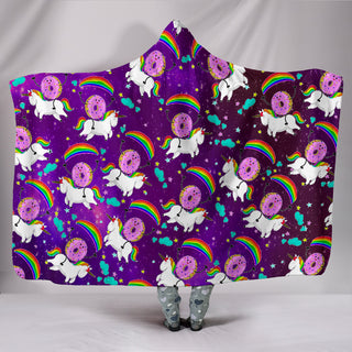 Donut Unicorn Hooded Blankets