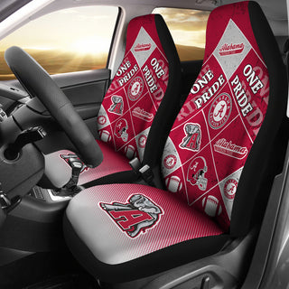Pride Flag Alabama Crimson Tide Car Seat Covers
