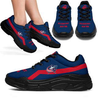 Edition Chunky Sneakers With Line Columbus Blue Jackets Shoes