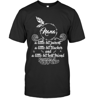 Nana A Little Bit Best Friend Tshirt Grandma Gift