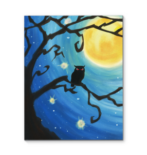 Owl With Twilight Wishes Canvas