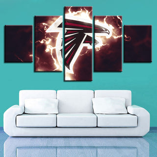 Home Decoration 5 Pcs Atlanta Falcons Canvas Painting Wall Art