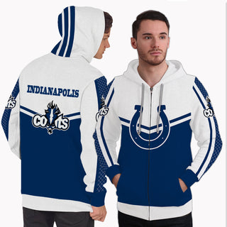 Fashion Gorgeous Fitting Indianapolis Colts Zip Hoodie