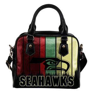 Vintage Silhouette Seattle Seahawks Purse Shoulder Handbag