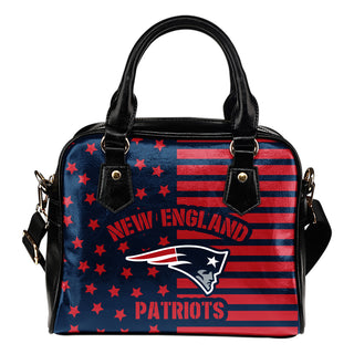 Twinkle Star With Line New England Patriots Shoulder Handbags
