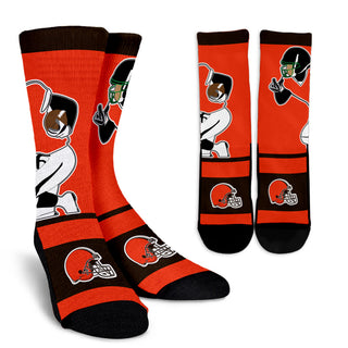 Talent Player Fast Cool Air Comfortable Cleveland Browns Socks