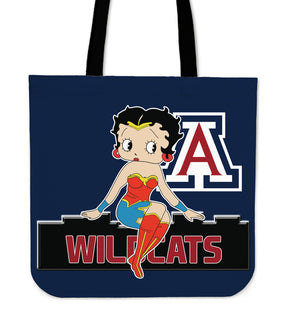 Wonder Betty Boop Arizona Wildcats Tote Bags