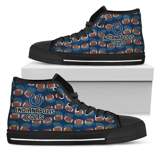 Wave Of Ball Indianapolis Colts High Top Shoes