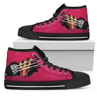Scratch Of The Wolf Arizona State Sun Devils High Top Shoes