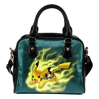 Pikachu Angry Moment Philadelphia Eagles Shoulder Handbags