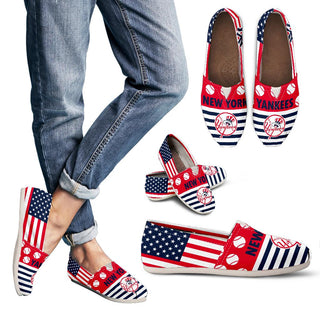 American Flag New York Yankees Casual Shoes