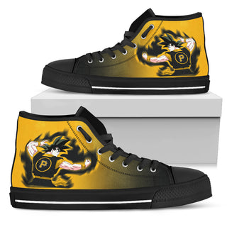 Pittsburgh Pirates Goku Saiyan Power High Top Shoes