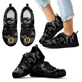 Arches Top Fabulous Camouflage Background Boston Bruins Sneakers