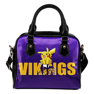 Pokemon Sit On Text Minnesota Vikings Shoulder Handbags