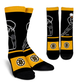 Talent Player Fast Cool Air Comfortable Boston Bruins Socks