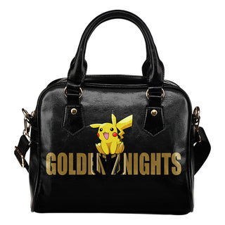Pokemon Sit On Text Vegas Golden Knights Shoulder Handbags