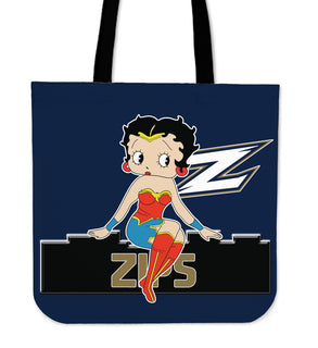 Wonder Betty Boop Akron Zips Tote Bags