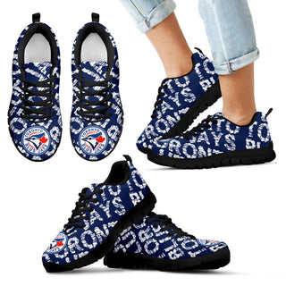 Vintage Logo Beautiful Toronto Blue Jays Sneakers V1