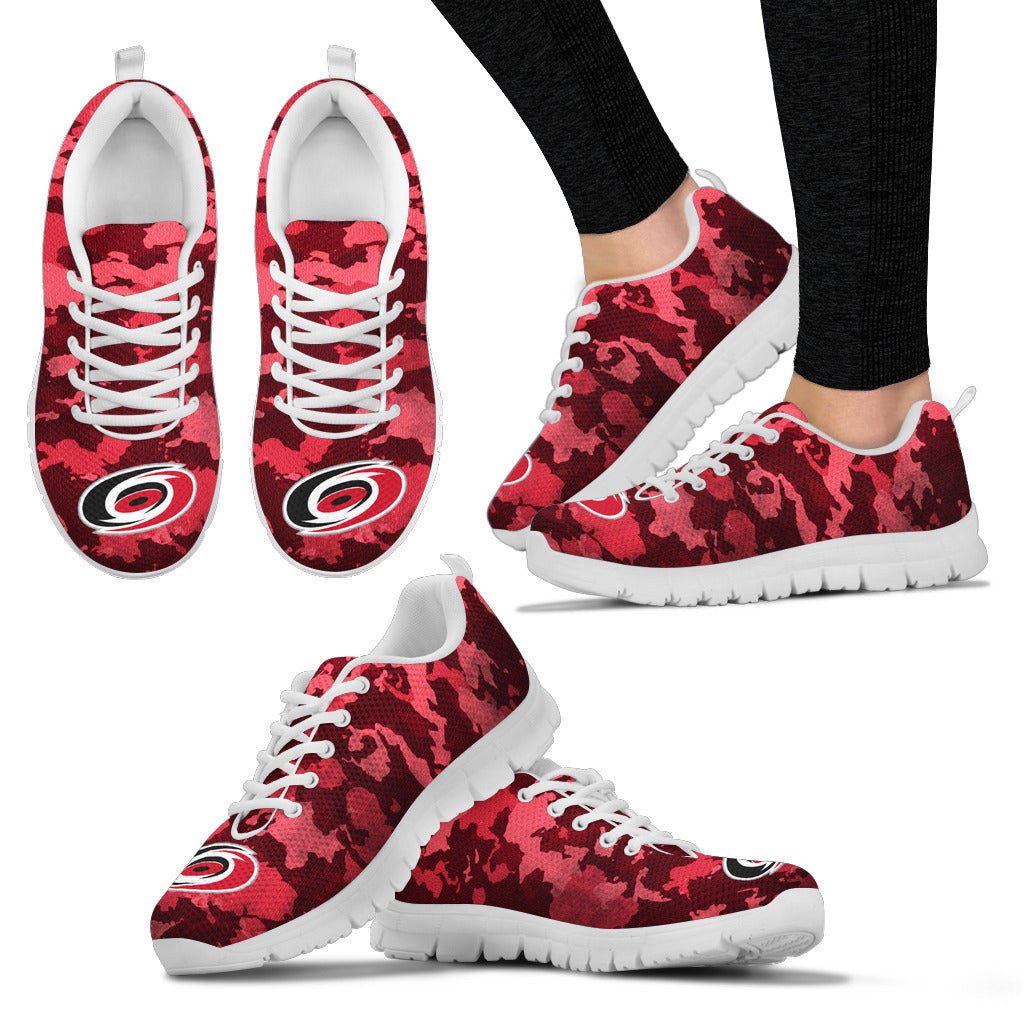 Arches Top Fabulous Camouflage Background Carolina Hurricanes Sneakers