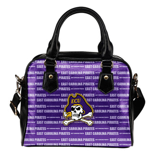 Nice Little Logo East Carolina Pirates Shoulder Handbags