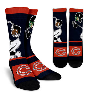 Talent Player Fast Cool Air Comfortable Chicago Bears Socks