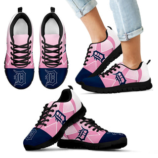 Detroit Tigers Cancer Pink Ribbon Sneakers