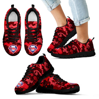Arches Top Fabulous Camouflage Background Philadelphia Phillies Sneakers