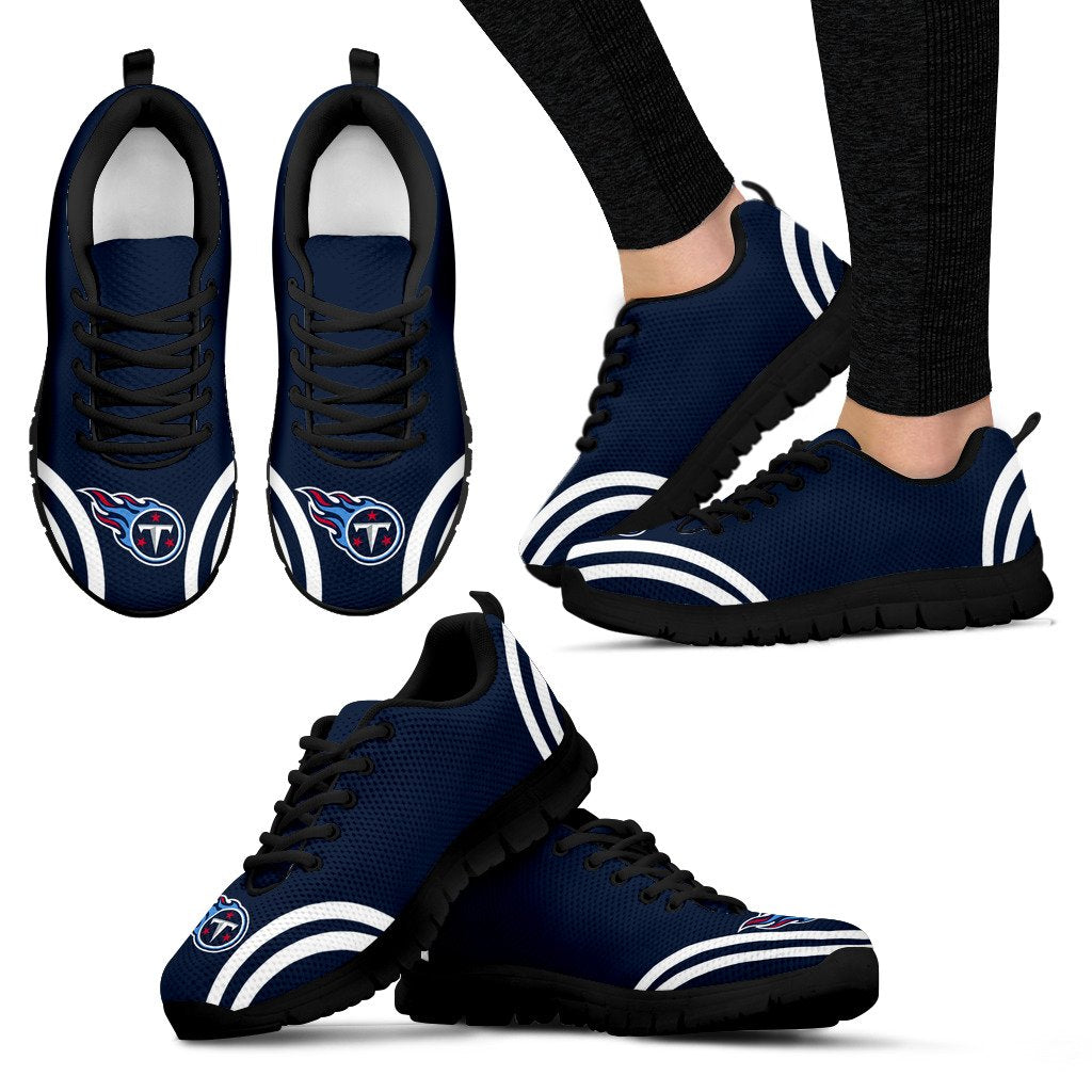 Lovely Curves Stunning Logo Icon Tennessee Titans Sneakers