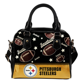 Personalized American Football Awesome Pittsburgh Steelers Shoulder Handbag