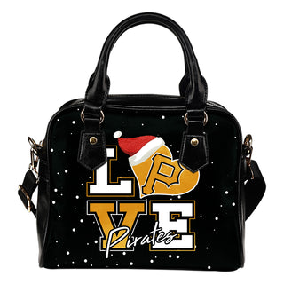 Love Word Christmas Sweet Pittsburgh Pirates Shoulder Handbags
