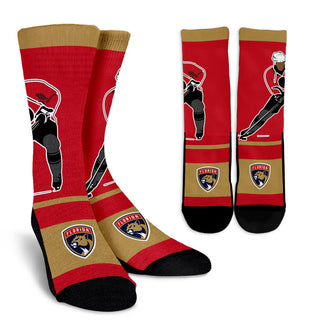 Talent Player Fast Cool Air Comfortable Florida Panthers Socks