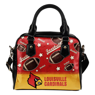 Personalized American Football Awesome Louisville Cardinals Shoulder Handbag